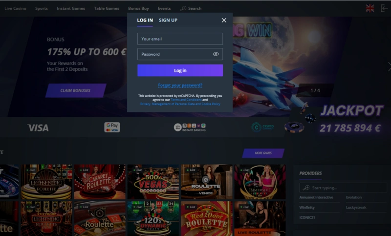 jet login page